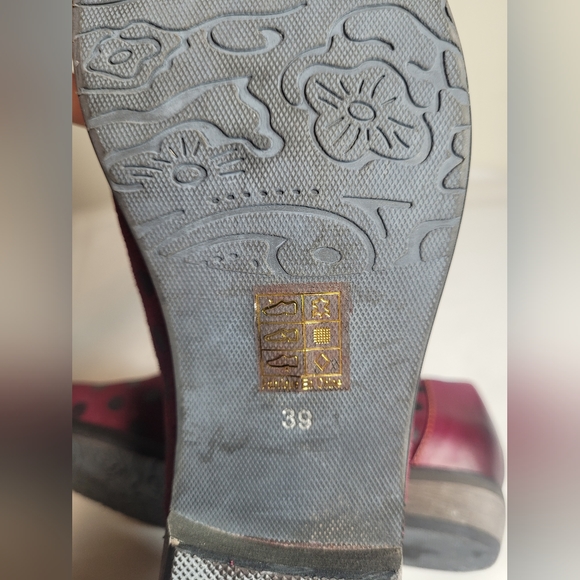Sold L'Artiste Klasik Spring Step Maroon Tassle sz EU39 - Picture 7 of 9